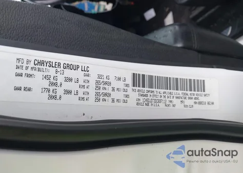 2013 Dodge Durango Crew from USA, damaged, VIN 1C4SDJDT3DC697112